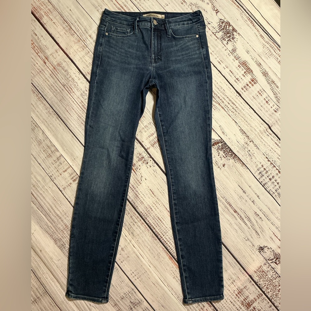 Athleta Skulptek Skinny jeans. Dark wash. Size 0.